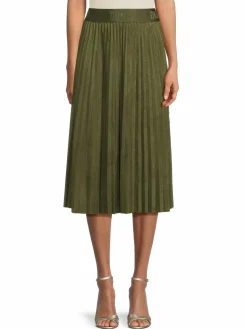 Women DKNY Accordian Pleat Midi Skirt