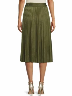 Women DKNY Accordian Pleat Midi Skirt