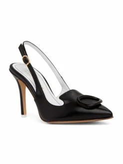 Beautiisoles by Robyn Shreiber Ada Leather Slingback Pumps