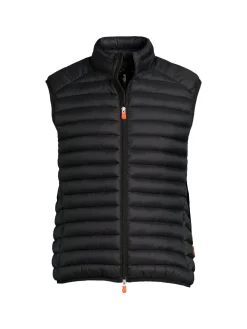 Save the Duck Coats & Jackets|Adam Quilted Puffer Vest Black