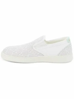 Valentino by Mario Valentino Adriel Monogram Leather Slip On Sneakers