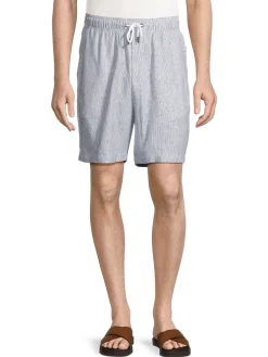Onia Shorts|Air Linen Shorts Deep Navy
