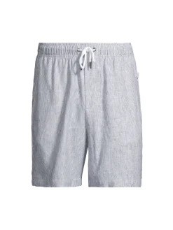 Onia Shorts|Air Linen Shorts Deep Navy