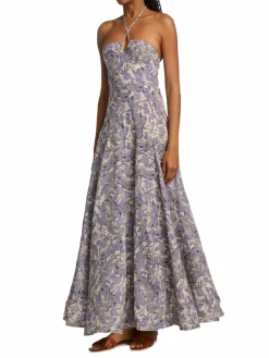 Women Agua by Agua Bendita Alirio Halter Maxi Dress