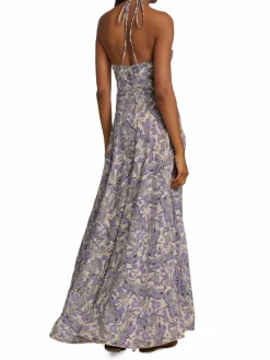 Women Agua by Agua Bendita Alirio Halter Maxi Dress