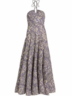 Women Agua by Agua Bendita Alirio Halter Maxi Dress