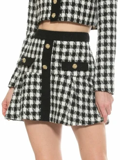 Women Alexia Admor Alison Tweed Mini Skirt