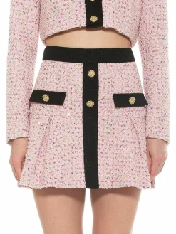 Women Alexia Admor Alison Tweed Mini Skirt
