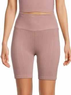 Women Spiritual Gangster Amara Rib Knit Biker Shorts