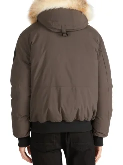 Pajar Coats & Jackets|Anderson Mixed Media Faux Fur Trim Hooded Bomber Jacket