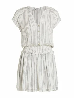 Women Rails Angelina Smocked-Waist Minidress