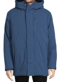 Save the Duck Coats & Jackets|Antoine Hooded Puffer Jacket Ink Blue