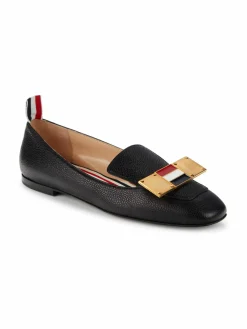 Thom Browne Apron Toe Leather Ballerina Flats