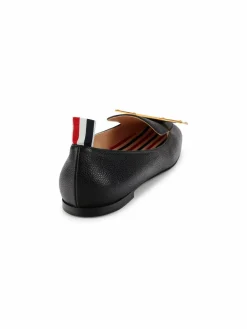 Thom Browne Apron Toe Leather Ballerina Flats