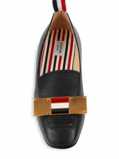 Thom Browne Apron Toe Leather Ballerina Flats