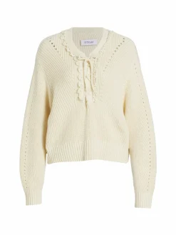 Women Derek Lam 10 Crosby Arif Cashmere Blend Lace Up Sweater
