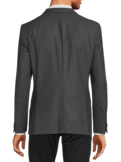 HUGO Blazers & Sportcoats|Arti Wool-Blend Extra Slim Fit Blazer Grey