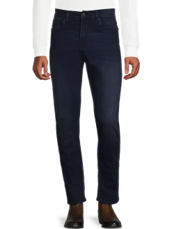 BUFFALO David Bitton Jeans|Ash X Slim Mid Rise Jeans Dark Blue