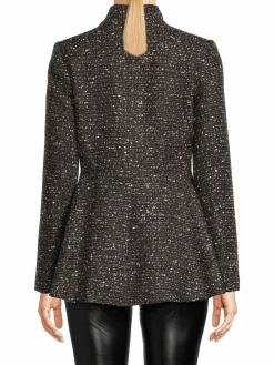 Women Donna Karan Asymmetric Tweed Blazer