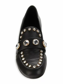 Karl Lagerfeld Paris Avah Studded Crystal Loafers