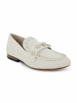 Karl Lagerfeld Paris Avah Studded Faux Pearl Loafers