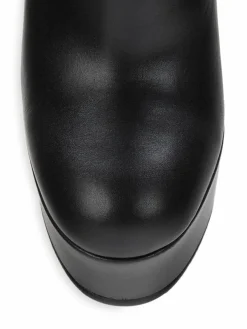 Stuart Weitzman Ave 130 Leather Platform Knee Boots