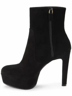 Stuart Weitzman Avenue 130 Suede Platform Zip Booties