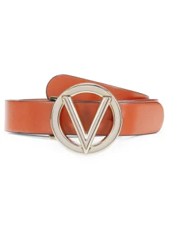 Valentino by Mario Valentino Belts|Baby Logo Leather Belt Cinnamon