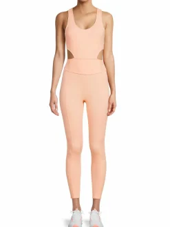 Women Free People Back It Up Cutout Crisscross Back Jumpsuit