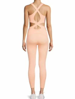 Women Free People Back It Up Cutout Crisscross Back Jumpsuit