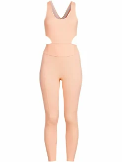 Women Free People Back It Up Cutout Crisscross Back Jumpsuit