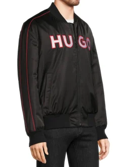 HUGO BOSS Coats & Jackets|Balix Logo Relaxed Fit Zip Jacket Black