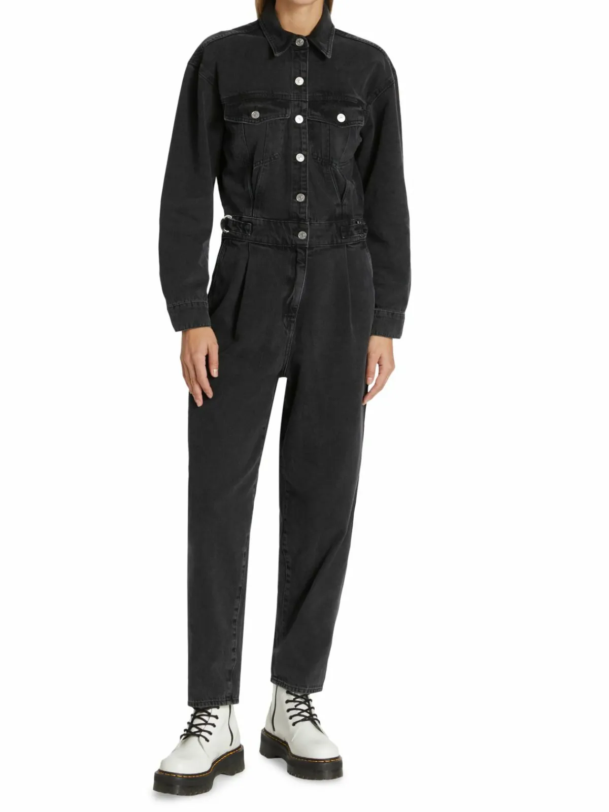 Women 7 For All Mankind Ballon Denim Utilty Jumpsuit