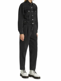 Women 7 For All Mankind Ballon Denim Utilty Jumpsuit