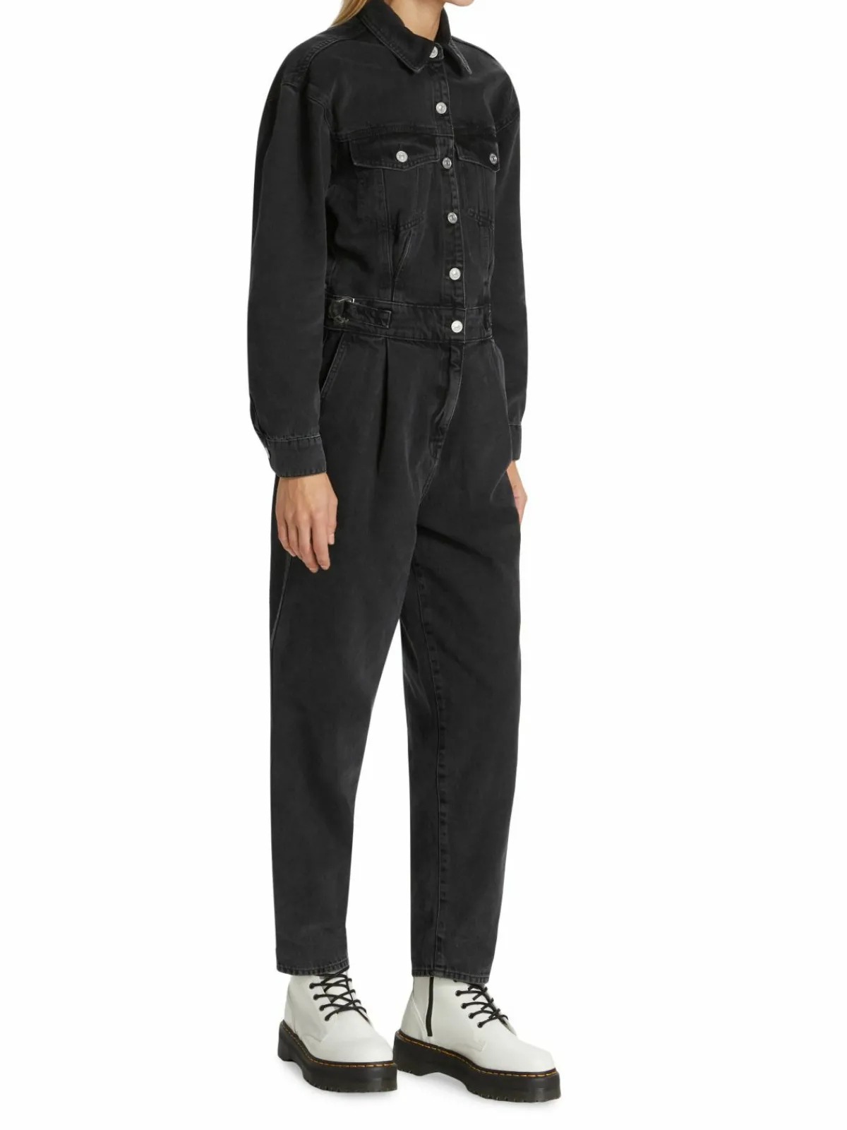 Women 7 For All Mankind Ballon Denim Utilty Jumpsuit