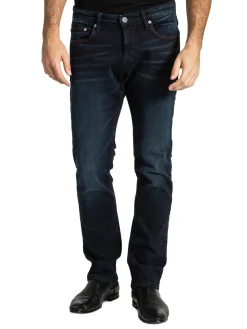 Stitch Jeans|Barfly Whiskered Slim Fit Jeans Tacoma Blue