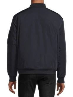 HEDGE Coats & Jackets|Baseball Collar Bomber Jacket