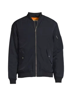 HEDGE Coats & Jackets|Baseball Collar Bomber Jacket