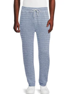 Faherty Pants|Beach Patterned Terry Joggers White Water