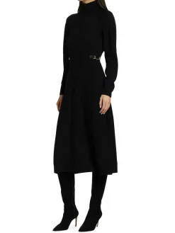 Women Derek Lam 10 Crosby Becky Wool Turtleneck Midi Dress