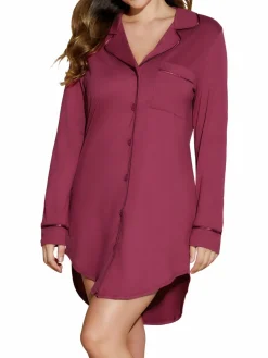 Women Cosabella Bella Pima Cotton Blend High Low Sleepshirt