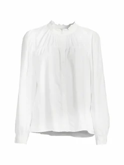 Women Rails Bella Ruffle Linen Blend Blouse