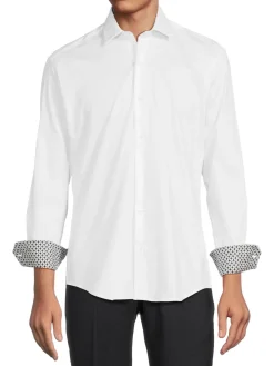 Bertigo Casual Button-Down Shirts|Bello Solid Shirt White