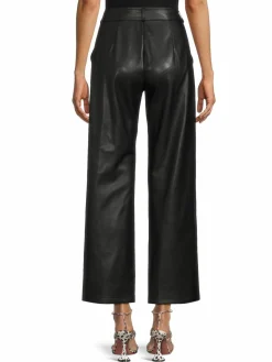 Women T Tahari Belted Faux Leather Pants