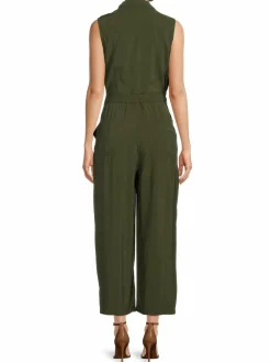 Women Max Studio Belted Utility Jumpsuit