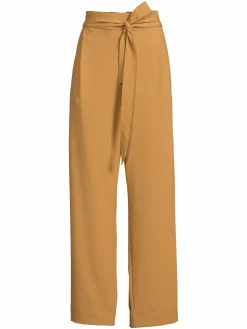 Women Tommy Hilfiger Belted Wide Leg Crepe Pants