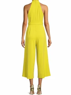 Women Calvin Klein Belted Wide Leg Jumpsuit