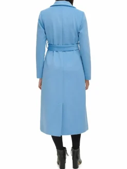 Women Kenneth Cole Belted Wool Blend Wrap Coat