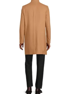 Theory Coats & Jackets|Belvin Virgin Wool Blend Coat Camel