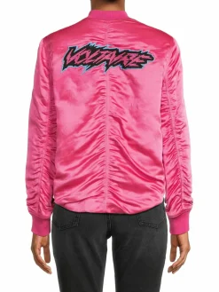 Women Zadig & Voltaire Ben Blouson Linen Blend Bomber Jacket